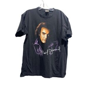 Neil Diamond 1996 U.S. Tour Black T Shirt Mens Size Large‎